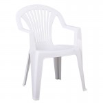 Lino Πολυθρόνα Τραπεζαρίας Κήπου Βεράντας Στοιβαζόμενη PP Απόχρωση Άσπρo c530062