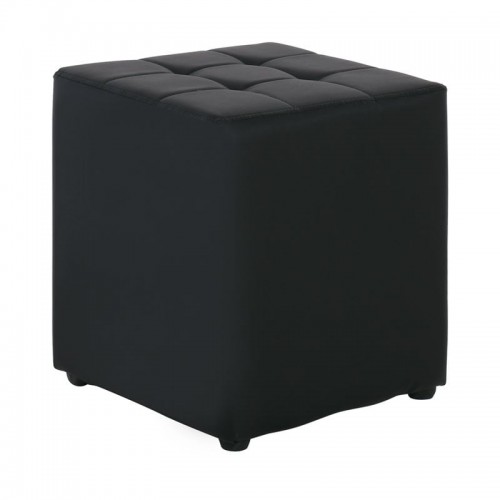 Heces Σκαμπό Βοηθητικό PU Μαύρο c530177