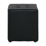 Heces Σκαμπό Βοηθητικό PU Μαύρο c530177