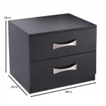 Vita Κομοδίνο με 2 Συρτάρια Απόχρωση Zebrano c530194