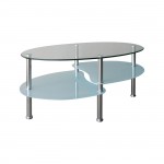 Cosi Τραπεζάκι Σαλονιού Καθιστικού Inox Γυαλί 8 5mm c530205