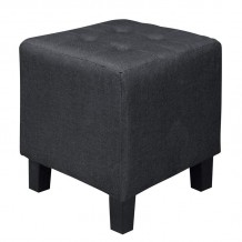 Idea Σκαμπό Βοηθητικό Ύφασμα Μαύρο c530247