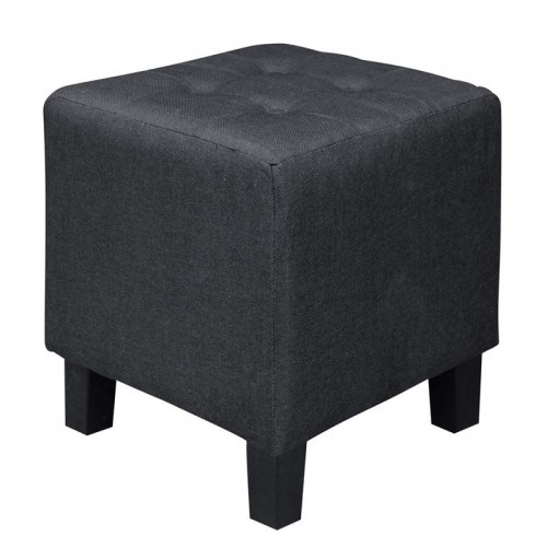 Idea Σκαμπό Βοηθητικό Ύφασμα Μαύρο c530247