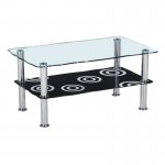 Ele deco Τραπεζάκι Σαλονιού Καθιστικού Inox Γυαλί 8 5mm c530256