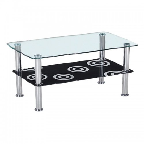 Ele deco Τραπεζάκι Σαλονιού Καθιστικού Inox Γυαλί 8 5mm c530256