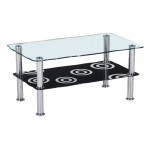 Ele deco Τραπεζάκι Σαλονιού Καθιστικού Inox Γυαλί 8 5mm c530256