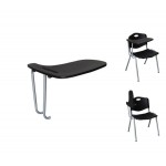 Studio Εξάρτημα Θρανίο Μέταλλο Βαφή Silver ΡΡ Μαύρο c530302