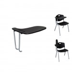 Studio Εξάρτημα Θρανίο Μέταλλο Βαφή Silver ΡΡ Μαύρο c530302