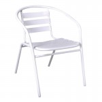 Fine Πολυθρόνα Μέταλλο Αλουμίνιο Βαφή Άσπρο c530313