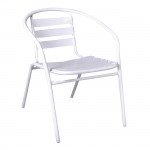 Fine Πολυθρόνα Μέταλλο Αλουμίνιο Βαφή Άσπρο c530313