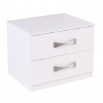 Vita Κομοδίνο με 2 Συρτάρια Απόχρωση Άσπρο c530316