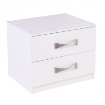 Vita Κομοδίνο με 2 Συρτάρια Απόχρωση Άσπρο c530316