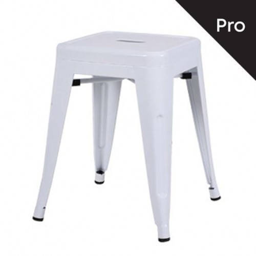 Intra Σκαμπό Pro Στοιβαζόμενο Μέταλλο Βαφή Άσπρο c530353