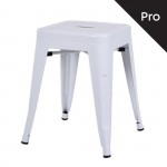 Intra Σκαμπό Pro Στοιβαζόμενο Μέταλλο Βαφή Άσπρο c530353