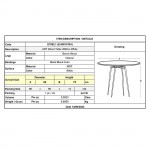 Legno Wood Τραπέζι Πόδια Οξιά Φυσικό Επιφάνεια MDF Άσπρο c530381