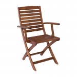 Posto Πολυθρόνα Πτυσσόμενη Ξύλο Acacia set 2τεμ c530395
