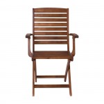 Posto Πολυθρόνα Πτυσσόμενη Ξύλο Acacia set 2τεμ c530395