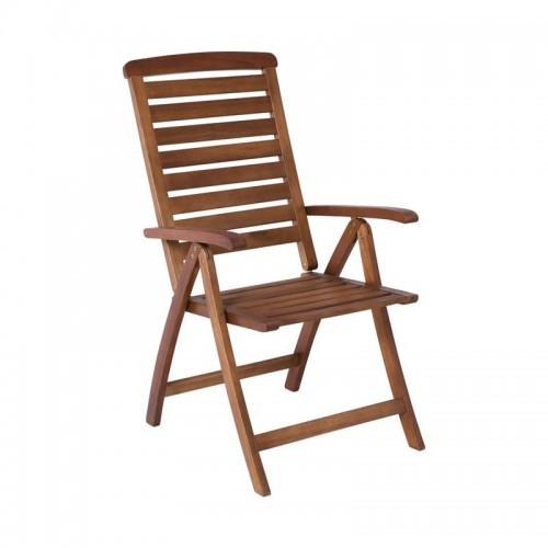 Giardino Πολυθρόνα Βεράντας Κήπου Ξύλο Ακακία Ψηλή Πλάτη 5 Θέσεων Πτυσσόμενη Καρυδί c530396