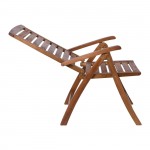 Giardino Πολυθρόνα Βεράντας Κήπου Ξύλο Ακακία Ψηλή Πλάτη 5 Θέσεων Πτυσσόμενη Καρυδί c530396