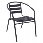 Fine Πολυθρόνα Μέταλλο Αλουμίνιο Βαφή Ανθρακί c530418