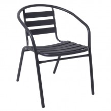 Fine Πολυθρόνα Μέταλλο Αλουμίνιο Βαφή Ανθρακί c530418