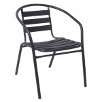 Fine Πολυθρόνα Μέταλλο Αλουμίνιο Βαφή Ανθρακί c530418