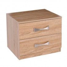 Vita Κομοδίνο με 2 Συρτάρια Απόχρωση Sonoma c530430