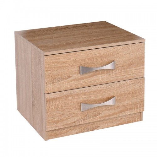 Vita Κομοδίνο με 2 Συρτάρια Απόχρωση Sonoma c530430