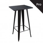 Intra Τραπέζι Bar Pro Μέταλλο Βαφή Μαύρο c530432