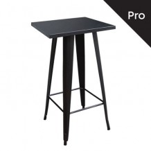 Intra Τραπέζι Bar Pro Μέταλλο Βαφή Μαύρο c530432