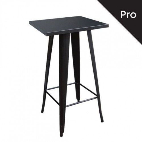 Intra Τραπέζι Bar Pro Μέταλλο Βαφή Μαύρο c530432