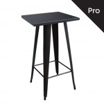 Intra Τραπέζι Bar Pro Μέταλλο Βαφή Μαύρο c530432