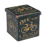 Σκαμπό OREO Αποθηκευτικό Βοηθητικό PU Deco Bike 38x38cm c530473