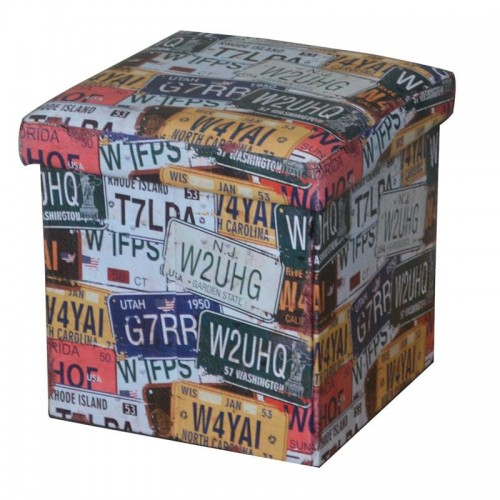 Σκαμπό OREO Αποθηκευτικό Βοηθητικό PU Deco Label 38x38cm c530474