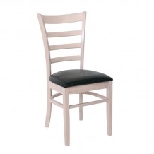 Nato Καρέκλα White Wash Pu Μαύρο set 2τεμ c530475