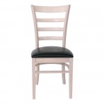Nato Καρέκλα White Wash Pu Μαύρο set 2τεμ c530475
