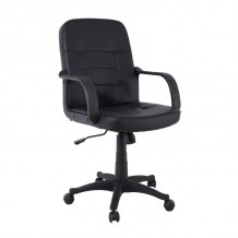 Πολυθρόνα Γραφείου PU Μαύρο c530498