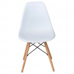 Legno Καρέκλα Τραπεζαρίας Κουζίνας Πόδια Οξιά Κάθισμα PP Άσπρο 1 Step K D Pro c530553