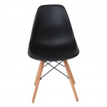 Legno Καρέκλα Τραπεζαρίας Κουζίνας Πόδια Οξιά Κάθισμα PP Μαύρο 1 Step K D Pro c530554