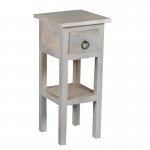 Casa Έπιπλο Stand Ξύλο Mango Antique Άσπρο c530564