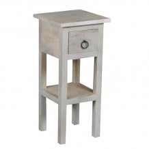 Casa Έπιπλο Stand Ξύλο Mango Antique Άσπρο c530564