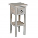 Casa Έπιπλο Stand Ξύλο Mango Antique Άσπρο c530564