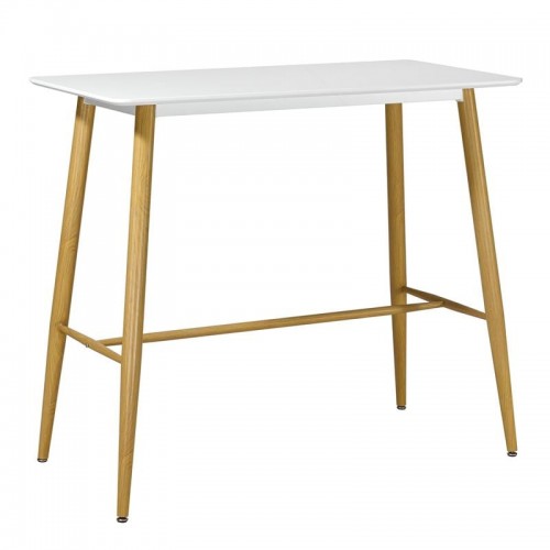 Vita Τραπέζι BAR Μέταλλο Βαφή Φυσικό Άσπρο MDF c530608