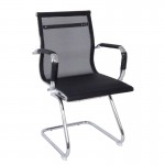 Πολυθρόνα Γραφείου Επισκέπτη Mesh Μαύρο c530619
