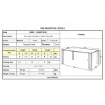 Reno Τραπέζι Κήπου Βεράντας Μέταλλο Βαφή Ανθρακί Γυαλί c530628