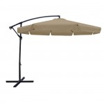 Ομπρέλα HANGING Αλουμινίου Σκελετός Ανθρακί Ύφασμα Μπεζ Βάση Μέταλλο Βαφή Ανθρακί c530633
