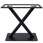 Iron Βάση Τραπεζιού Μακρόστενη Μέταλλο Μαύρο 21Kg c530637