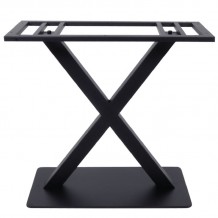 Iron Βάση Τραπεζιού Μακρόστενη Μέταλλο Μαύρο 21Kg c530637