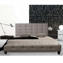 Castro Κρεβάτι Διπλό για Στρώμα 160x200cm PU Απόχρωση Cappuccino c530670