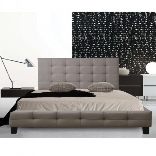 Castro Κρεβάτι Διπλό για Στρώμα 160x200cm PU Απόχρωση Cappuccino c530670